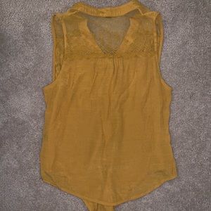 Mustard Tank-top blouse